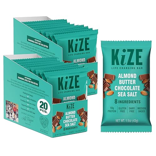 Vista 17 de Barras de energía KiZE - Avena con chispas de chocolate - Sin gluten, sin lácteos, sin OMG y barras energéticas sustitutivas de comidas con alto