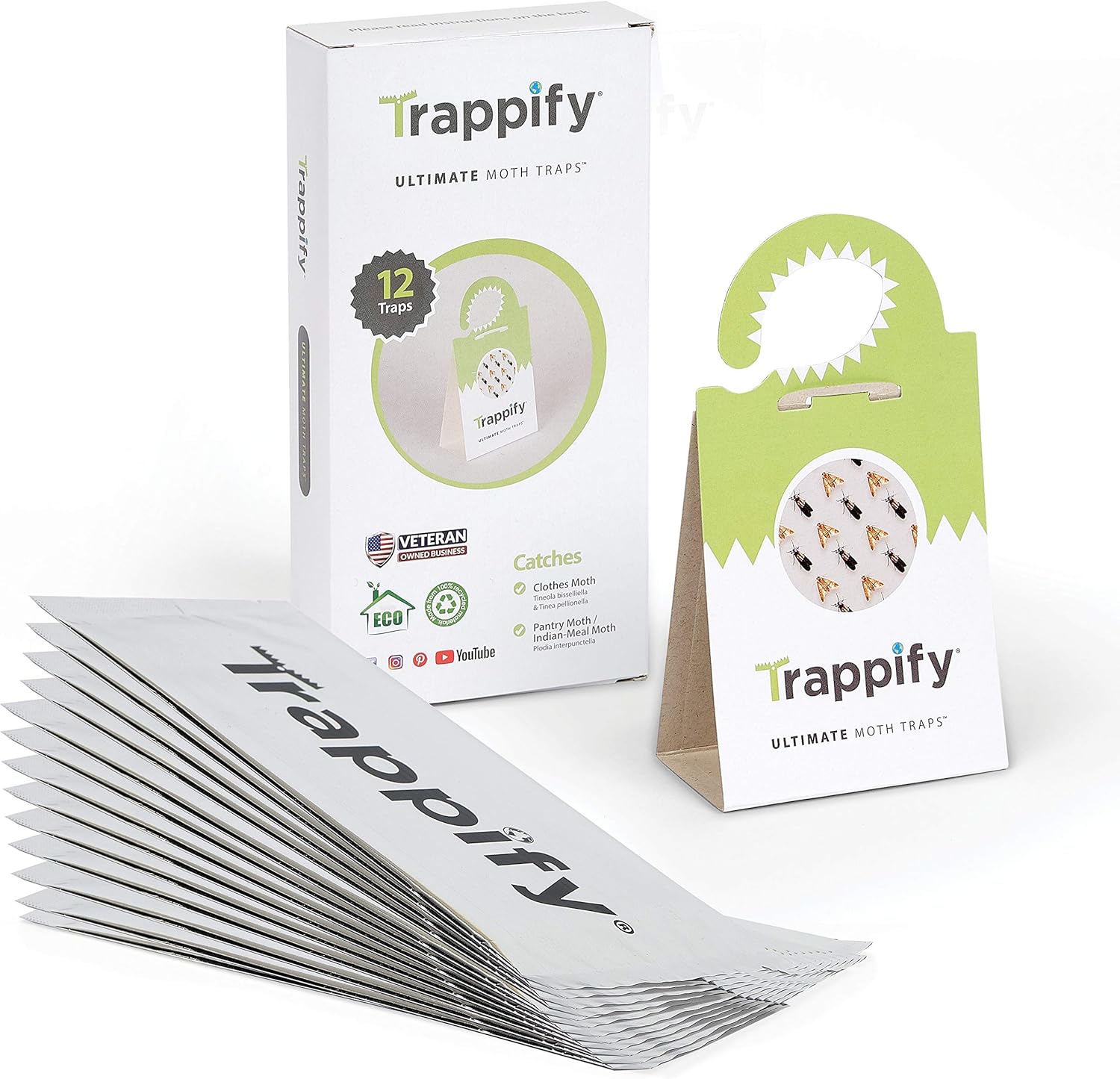 Trappify Ultimate Moth Traps Adhesive Moth Traps for