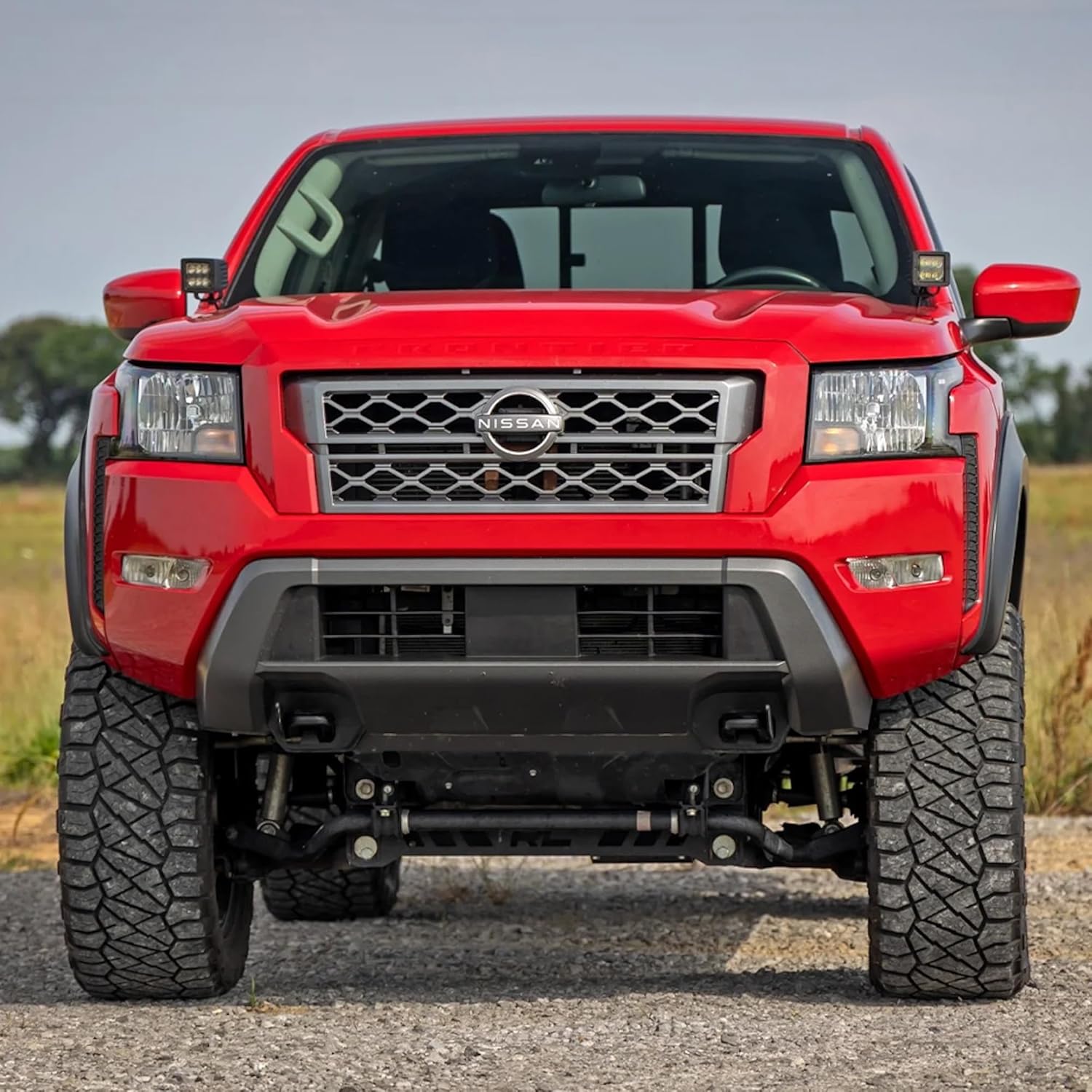 Rough Country Sport Fender Flares for Nissan Frontier (2022-2026) 5' Bed - 1.25" Tire Coverage, 5.75" Height, UV-Protected ABS, Paintable Matte Black