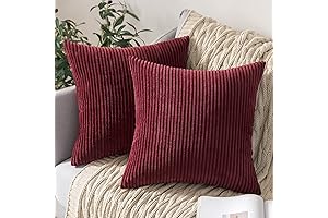 MIULEE Corduroy Throw Pillow Covers