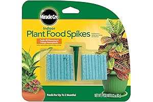 Miracle-GRO Indoor Plant Food Spikes, 48-Count Boost for Healthy Houseplants