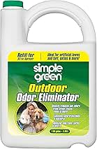 Simple Green Outdoor Odor Eliminator for Pets, Dogs, 1 gallon Refill - Ideal for Artificial Lawns & Patio, Milky White