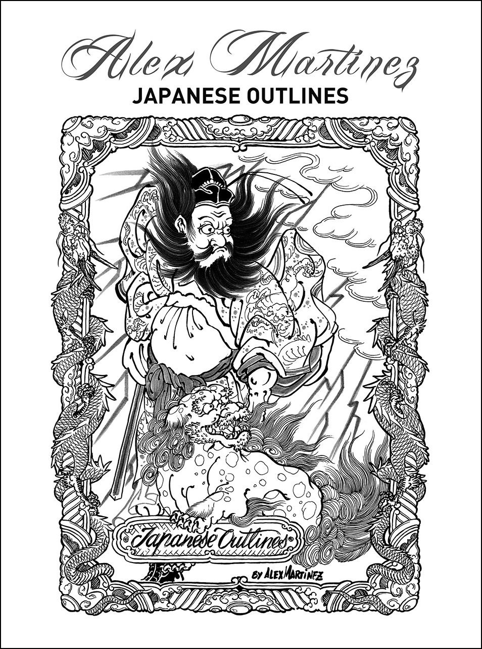 Alex Martinez Japanese Outlines livre de modèles et flashs de tatouage japonais