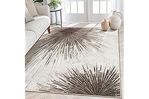 Lahome Modern Brown and Gray Area Rug