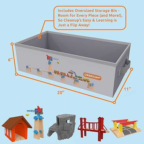 Miniatura 6 de Orbrium 112 piezas Aprender y jugar ActividadMesa de tren