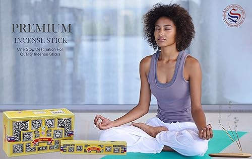 Miniatura 2 de EARTH Satya Super Hit Yoga Ritual Varillas de incienso de 15 GMS (paquete de 12) (certificado verde) Agarbatti indio perfumado enrollado a mano,