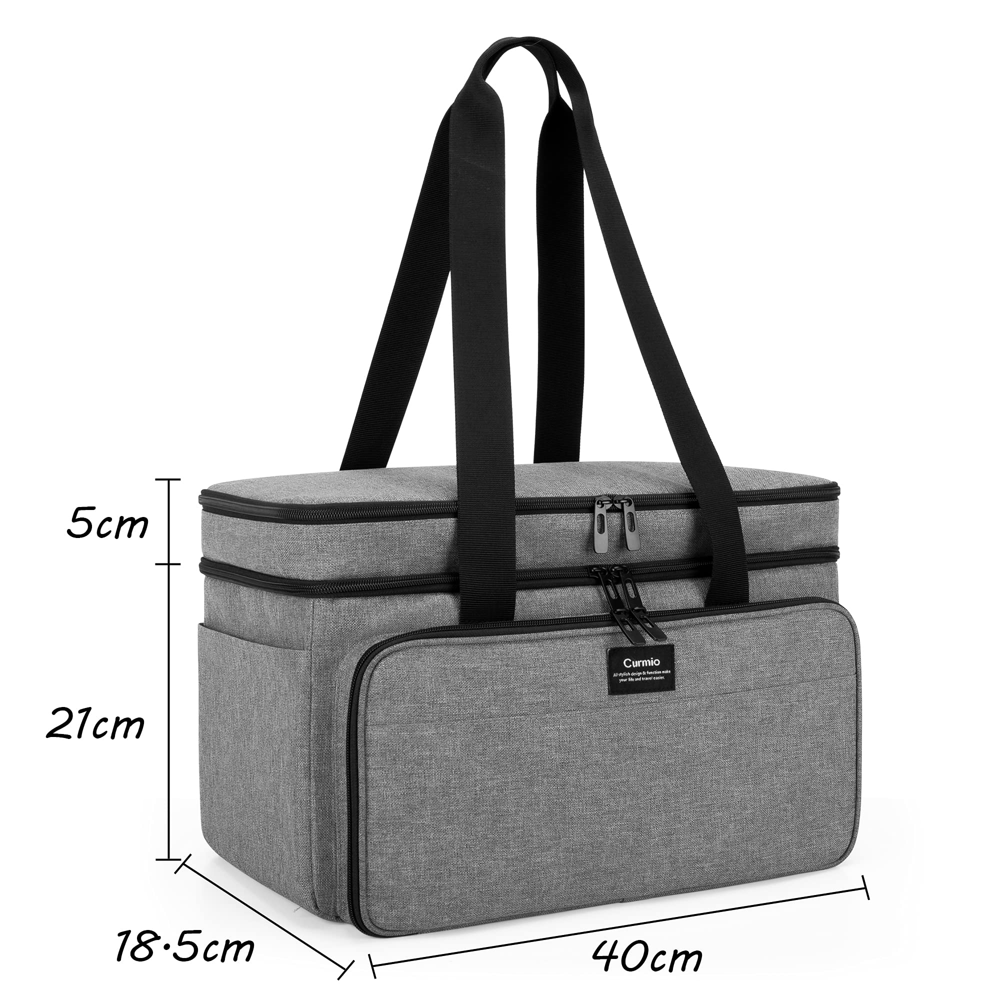 CURMIO Doppelschicht Wolle Tasche, Wolle Tragetasche für Garn