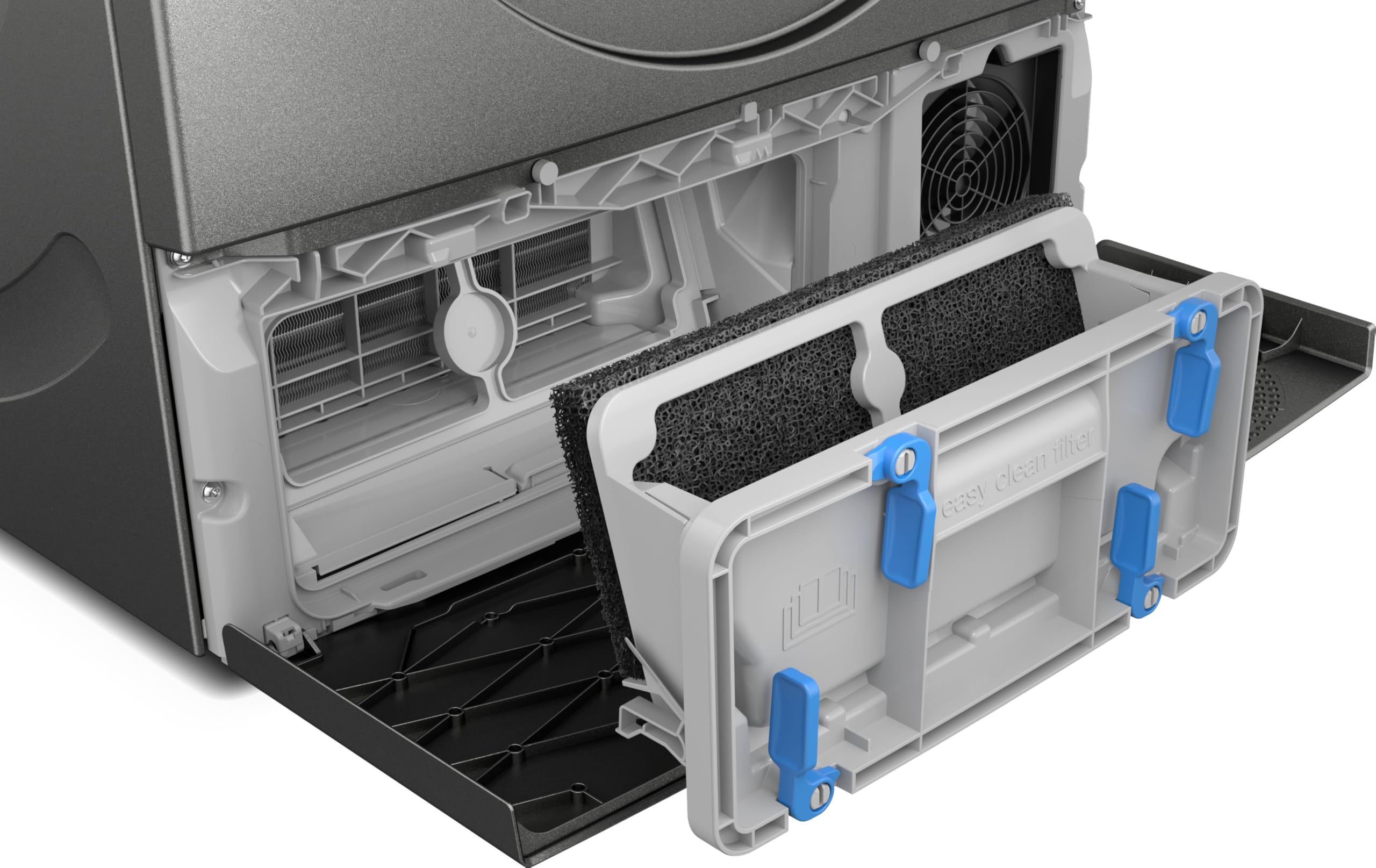 Bosch WQG243DR10 Serie 6, Wärmepumpentrockner 9 kg, Extra Kurz Trockenprogramm, Halbe Beladung Option, Auto Dry, Easy Clean Filter, Sensitive-Drying-System, Trommelreversierung, Innenbeleuchtung, Grau