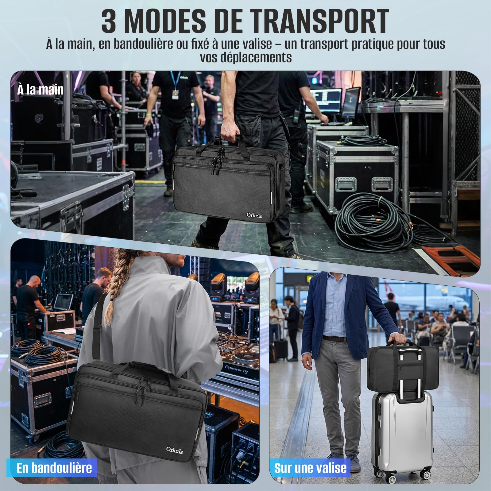 SUNDOY Sac DJ Antichoc pour Contrôleur DJ Compatible DDJ-FLX4 DDJ-400 DDJ-REV1