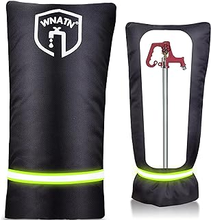Outdoor Faucet Cover for Winter Freeze Protection,28" L x 15"W,Outdoor Long Faucet Cover Socks for Winter,Spigot Covers Winter Insulated,Outside Large Faucet Cover Freeze Protection,1PCS(Black)