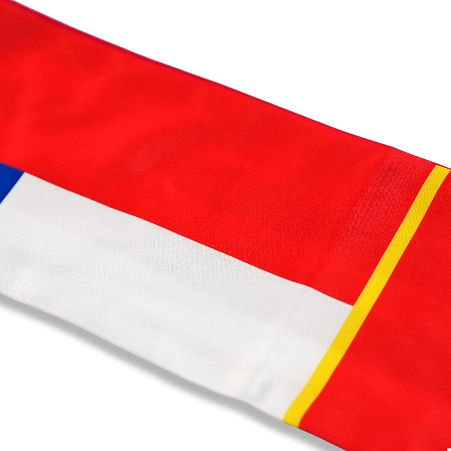 USA And Chile Flag Graduation Stole,Satin Embroidery Graduation Sash for International Students,72 Inch Length.