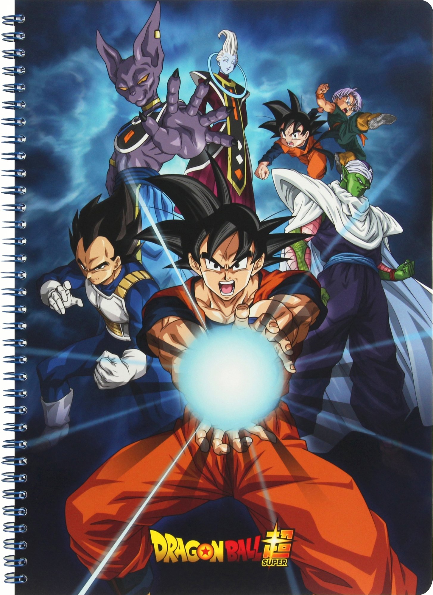 Clairefontaine 812773C - Un Cahier à Spirale visuel "Dragon Ball Super" - A4 21x29,7 cm - 240 Pages Lignées papier Blanc 90g avec 3 intercalaires, 4 visuels, livraison aléatoire