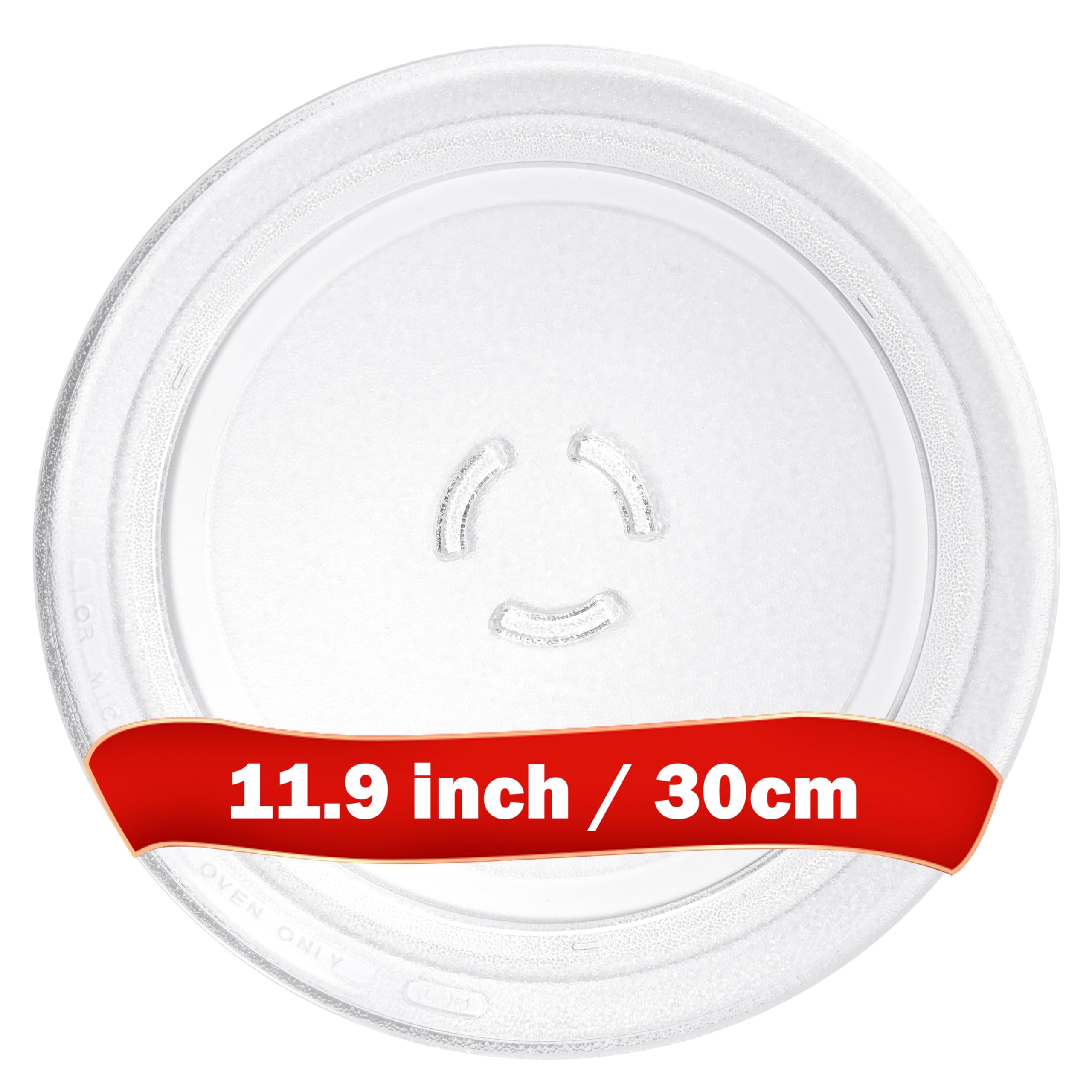 4393799 4393751 Microwave Glass Tray Plate 11.9 inch Fit for whirl-pool ken-more amana may-tag Microwave Replaces 30QBP4185 AP3130793 PS373741 8206226