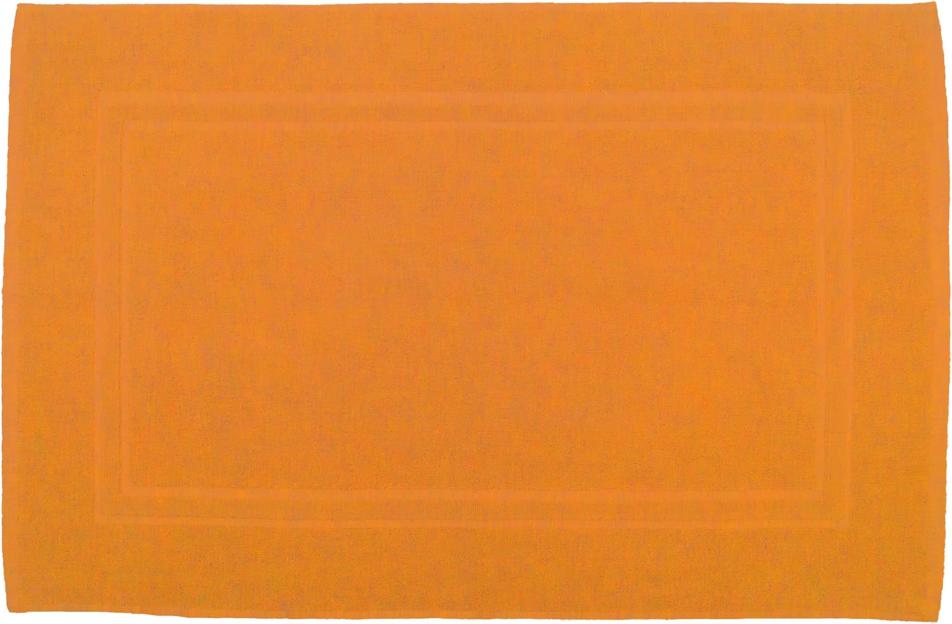Julie Julsen® premium quality cotton bath mat, bath rug, in 900 g/m², Cotton, Orange, 50 x 80 cm