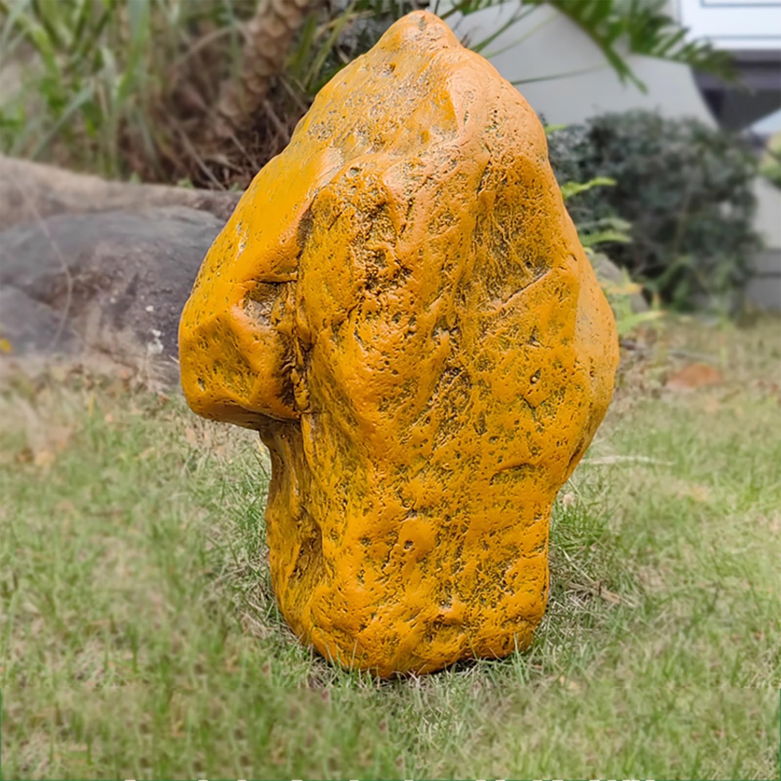 SDCFFC Artificial Landscape Rock Cover, Realistic Faux Boulder Enclosure for Outdoor Yard and Garden Landscaping