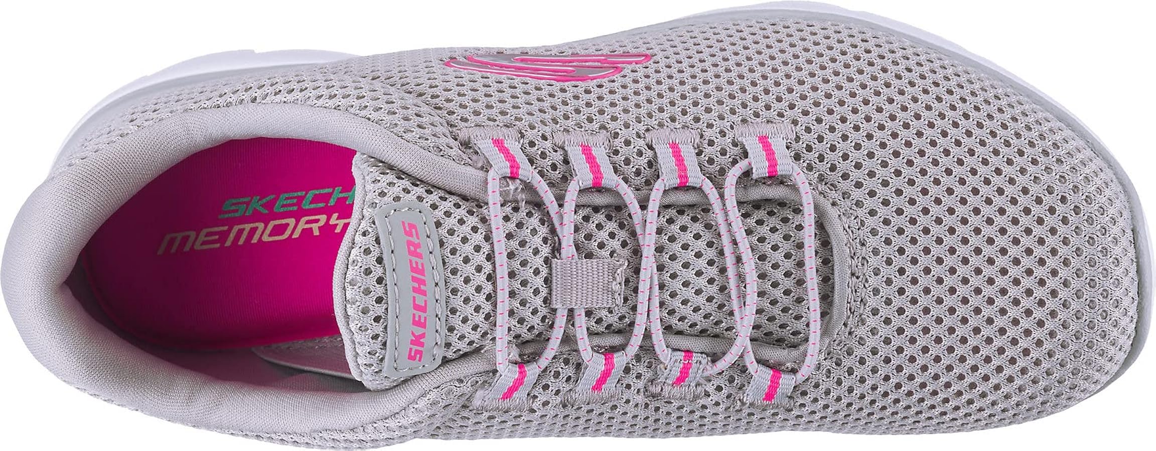 Amazon.com | Skechers Women's Low-Top Sneaker, Gray Hot Pink