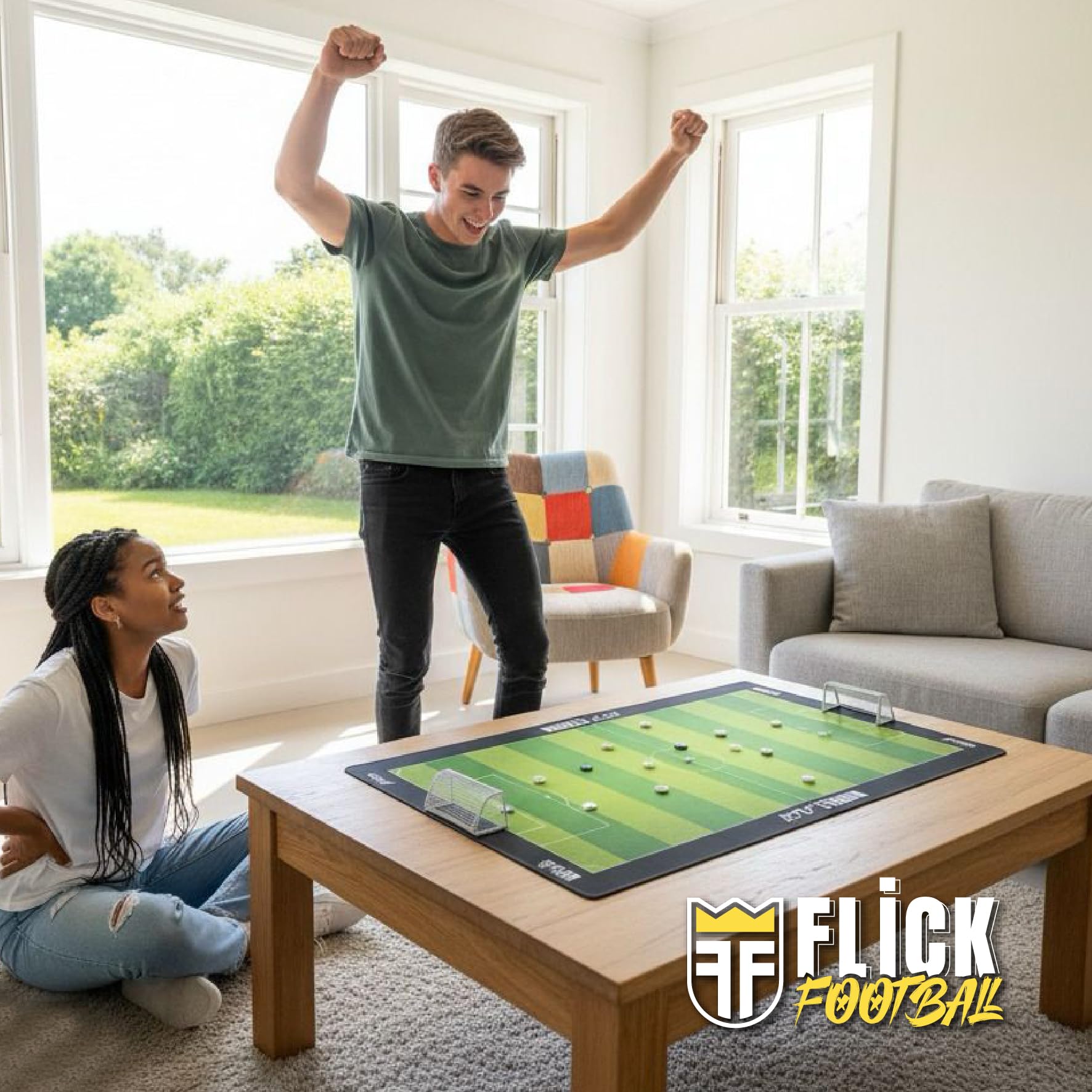 Lastuf Flick Football – Juego de Mesa de Fútbol | Estrategia, Habilidad y Partidos Realistas | para Niños y Adultos | Regalo Ideal para Futboleros