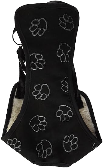 Cruising Companion CR Pawprint Car Harness for Dogs, Large, Black