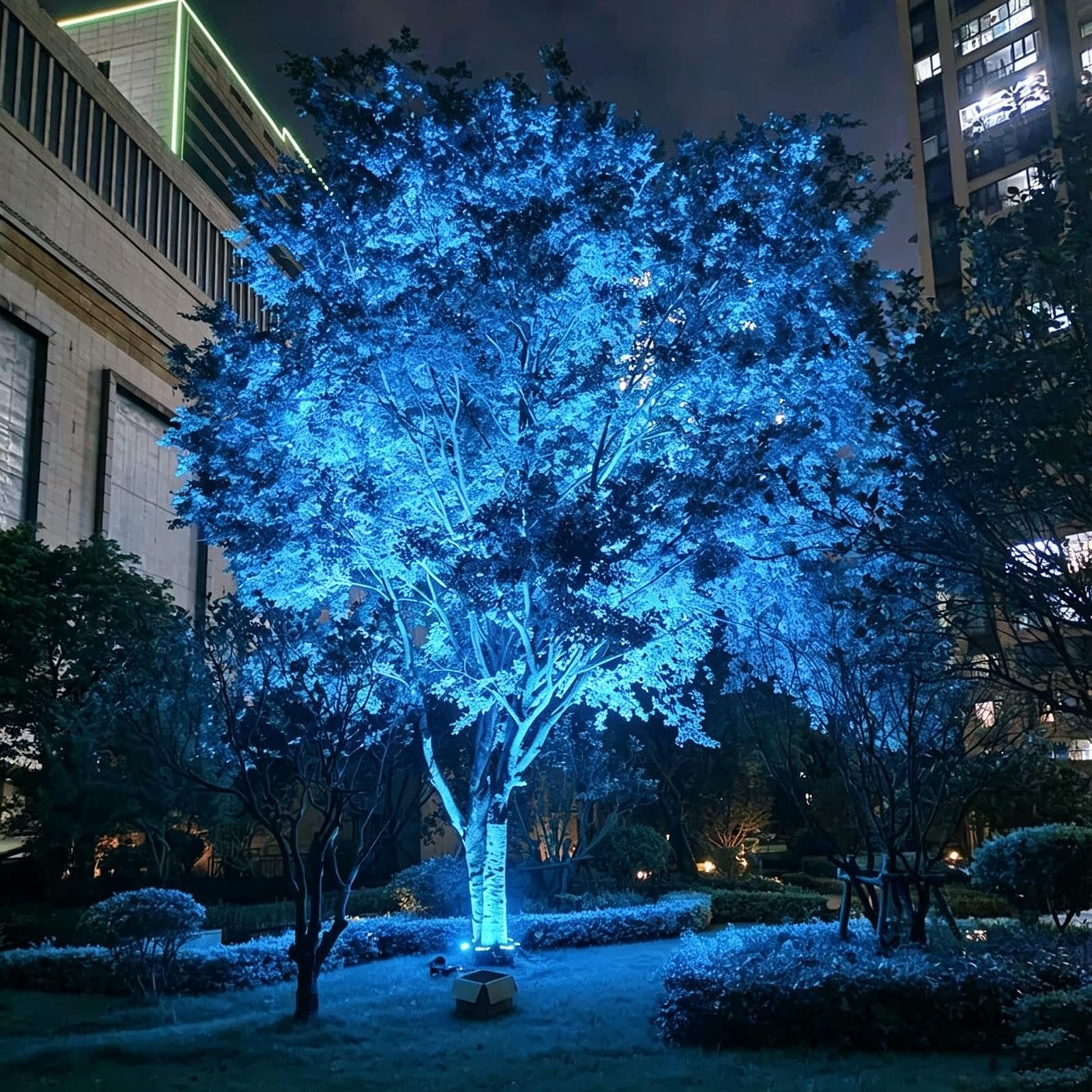 Luci Per Palme Esterno, Luci Per Anelli Per Alberi Che Cambiano Colore RGB