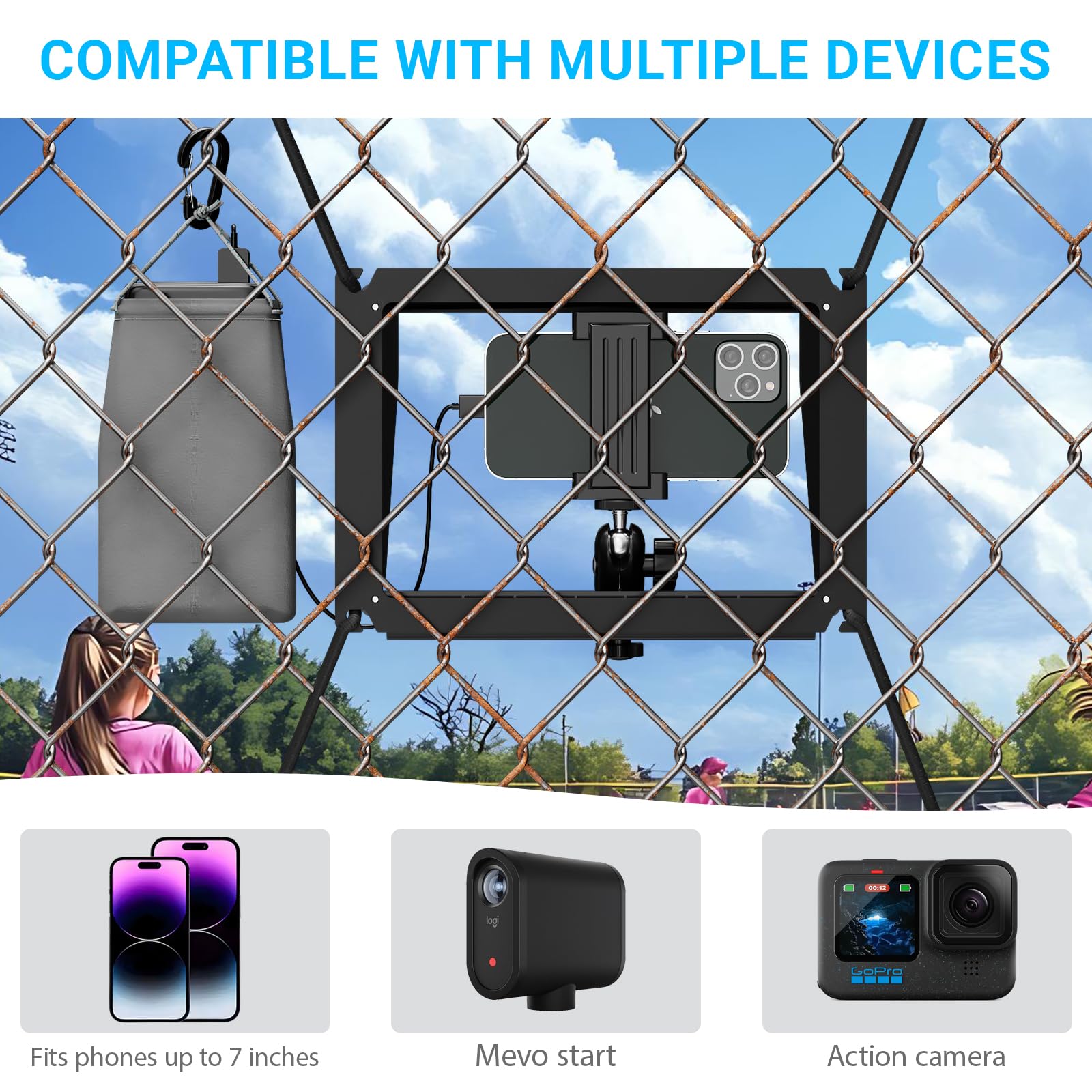 Kit de montaje para cambiar el juego, soporte de valla para teléfono celular con pantalla