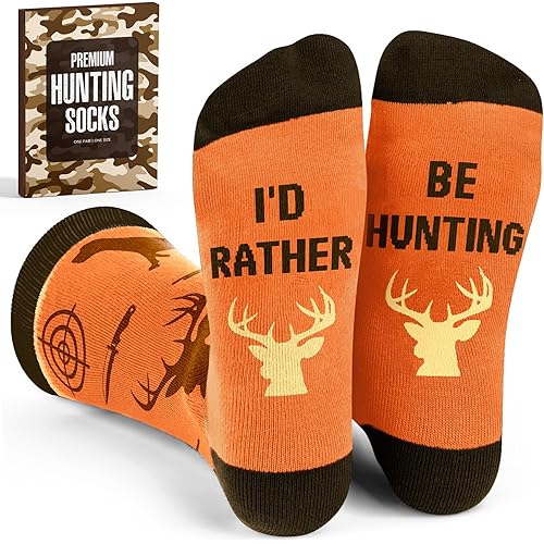 Hunting Gifts for Men - Deer & Duck Hunting Accessories - Christmas Gifts, Stocking Stuffers For Men - hunting Socks