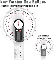 Vista 3 de GemRed Goniómetro digital de 12" para medición de ROM de rango de movimiento conjunto (nueva versión GR311)