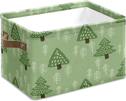 Cestas de almacenamiento de árbol para bebé, cestas de almacenamiento rectangulares con asa, organizador de armario, canasta impermeable para el