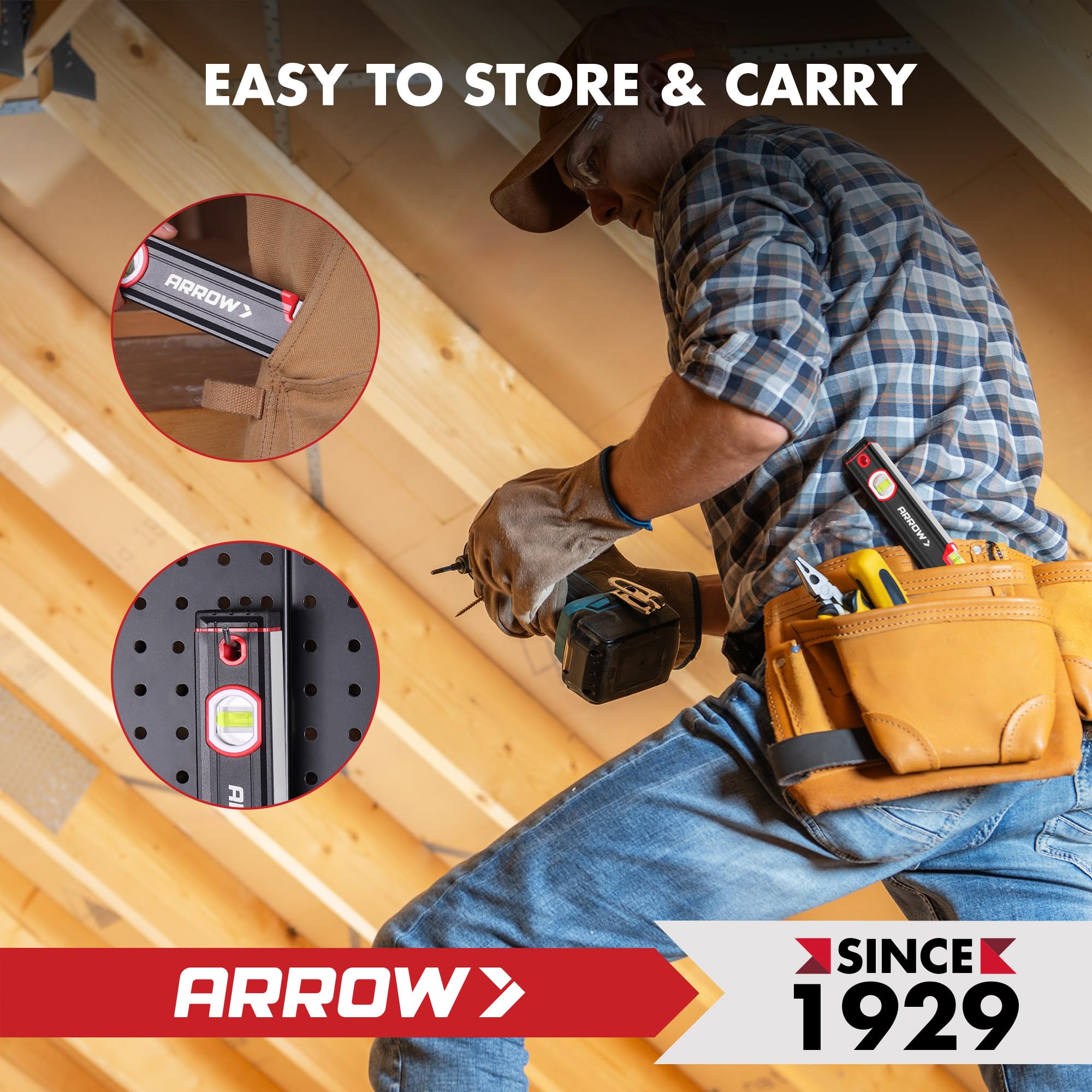 Arrow 16" Magnetic Level - Construction Tool -8