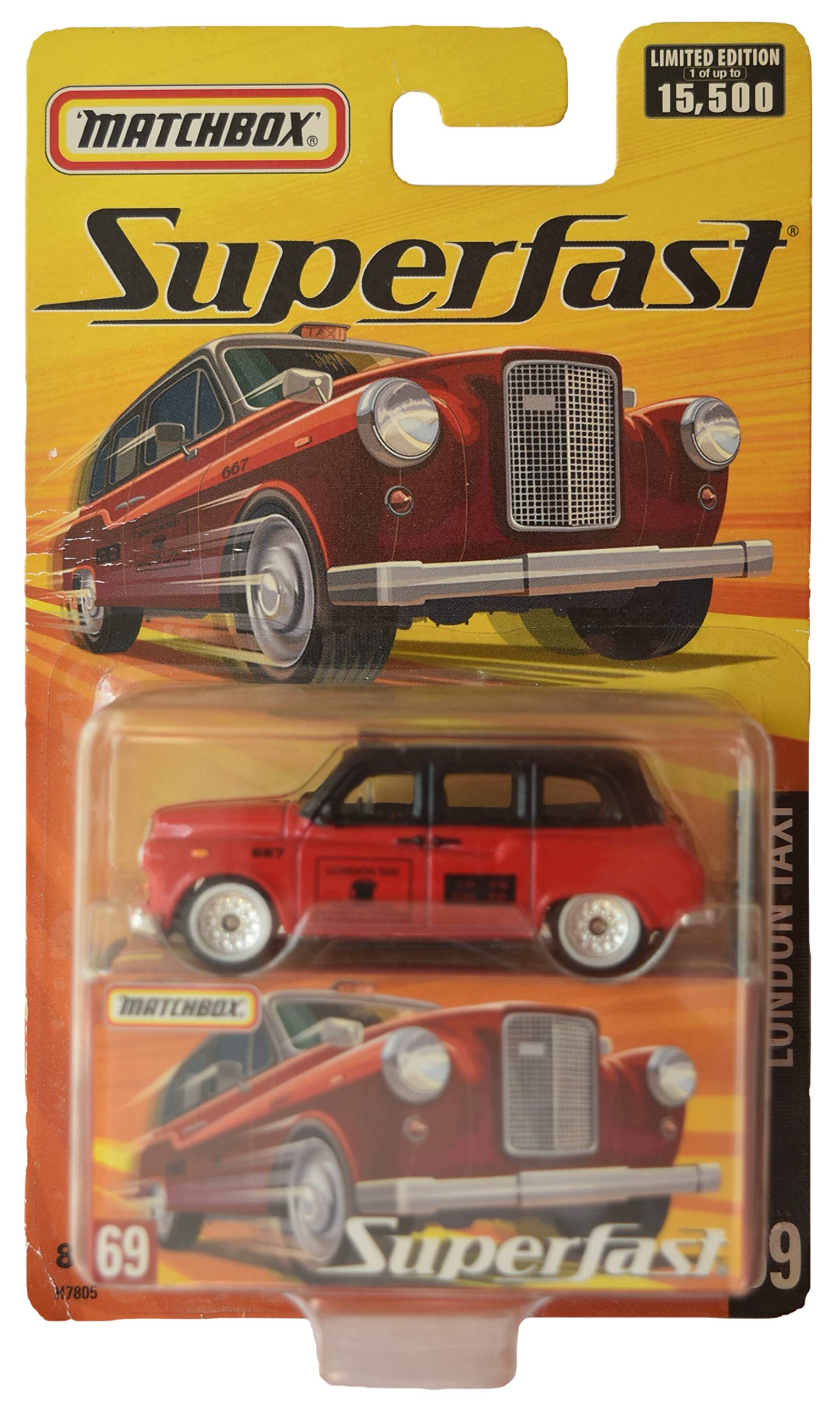 Amazon.com: Matchbox London Taxi [red/Black] #69, Superfast Series