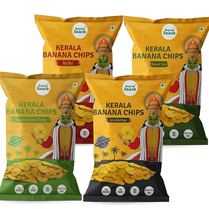 Buy Beyond Snáck Kerala Banana Chips Pack of 4 Combo (400gms