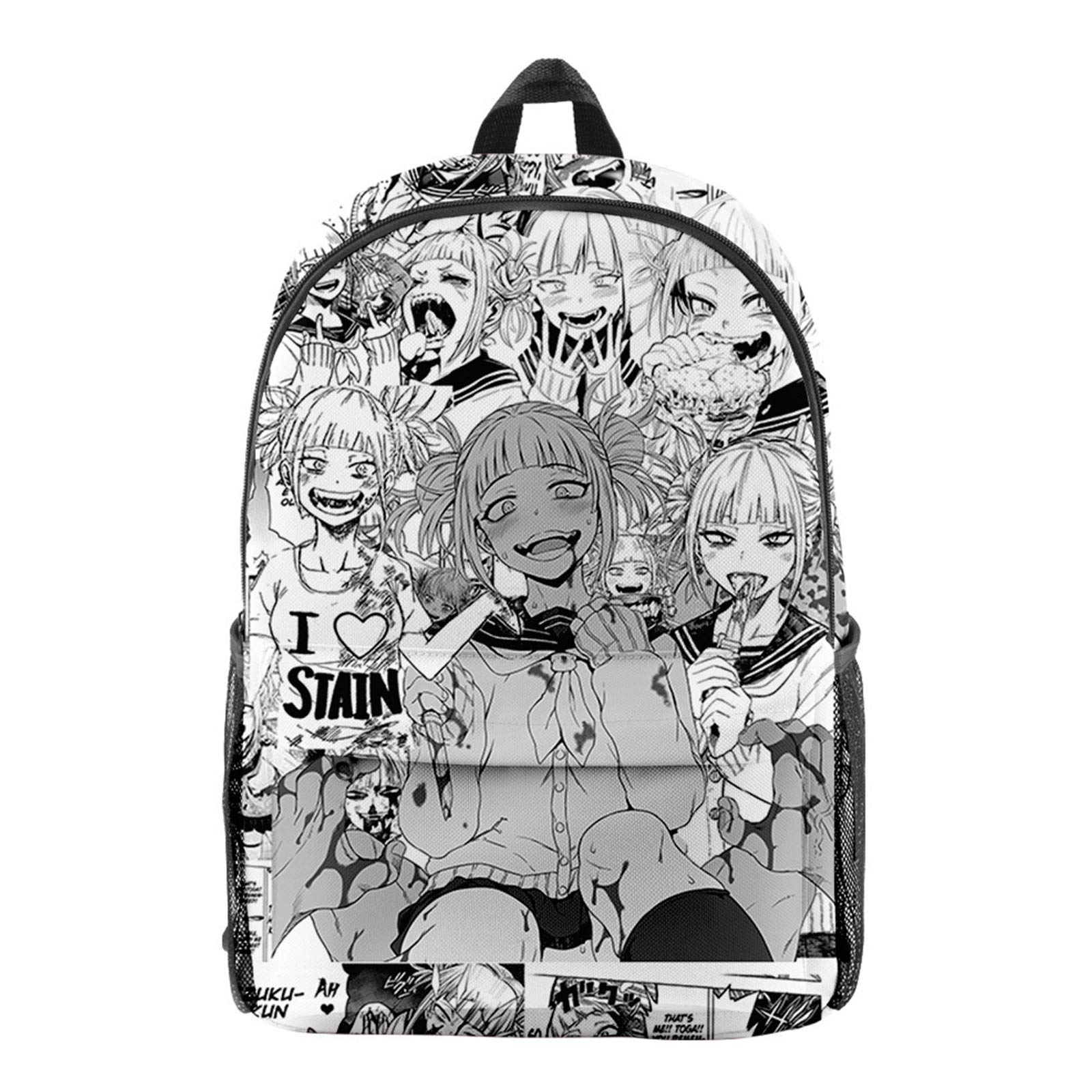 ZhongkaihuaMy Hero Academia Backpack 3D Bakugou Katsuki Cosplay Backpack Rucksack Midoriya Izuku School Bags Students Computer Bag Casual Daypacks for Outdoor Travel Office