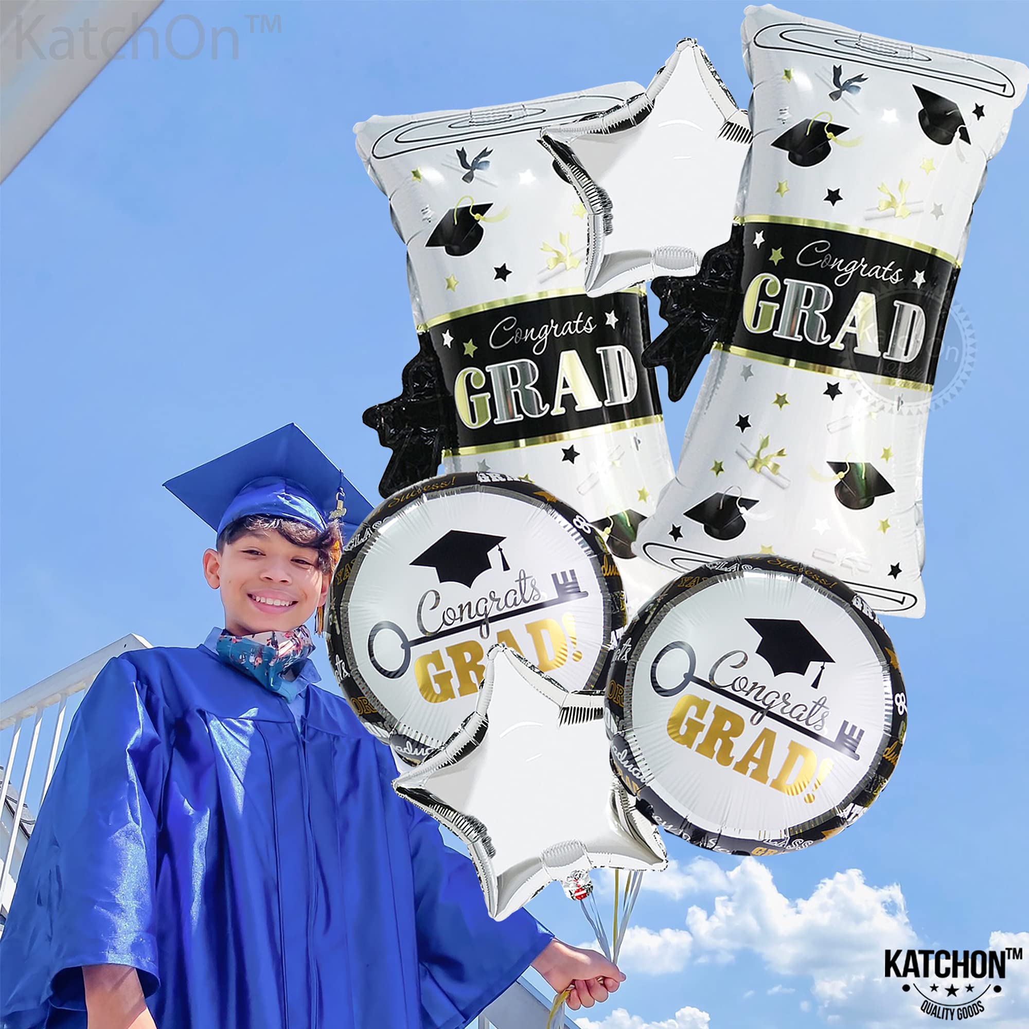 Congrats Grad Mylar Graduation Balloons 2021 Large, 28 Inch 18 Inch