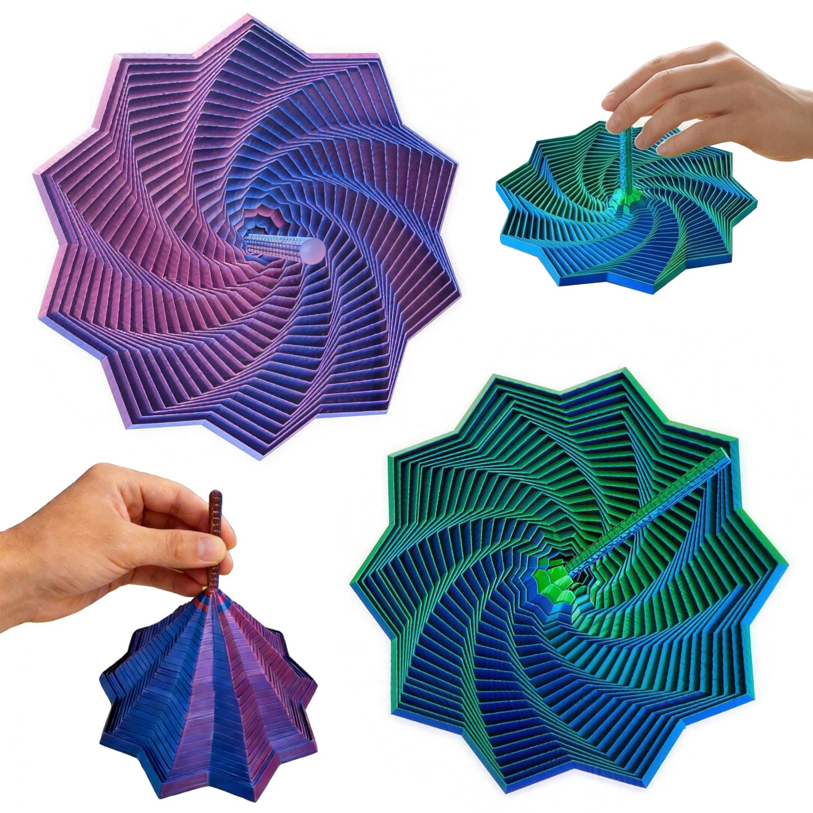 2 Pcs Expanded Sensory Fidget Star