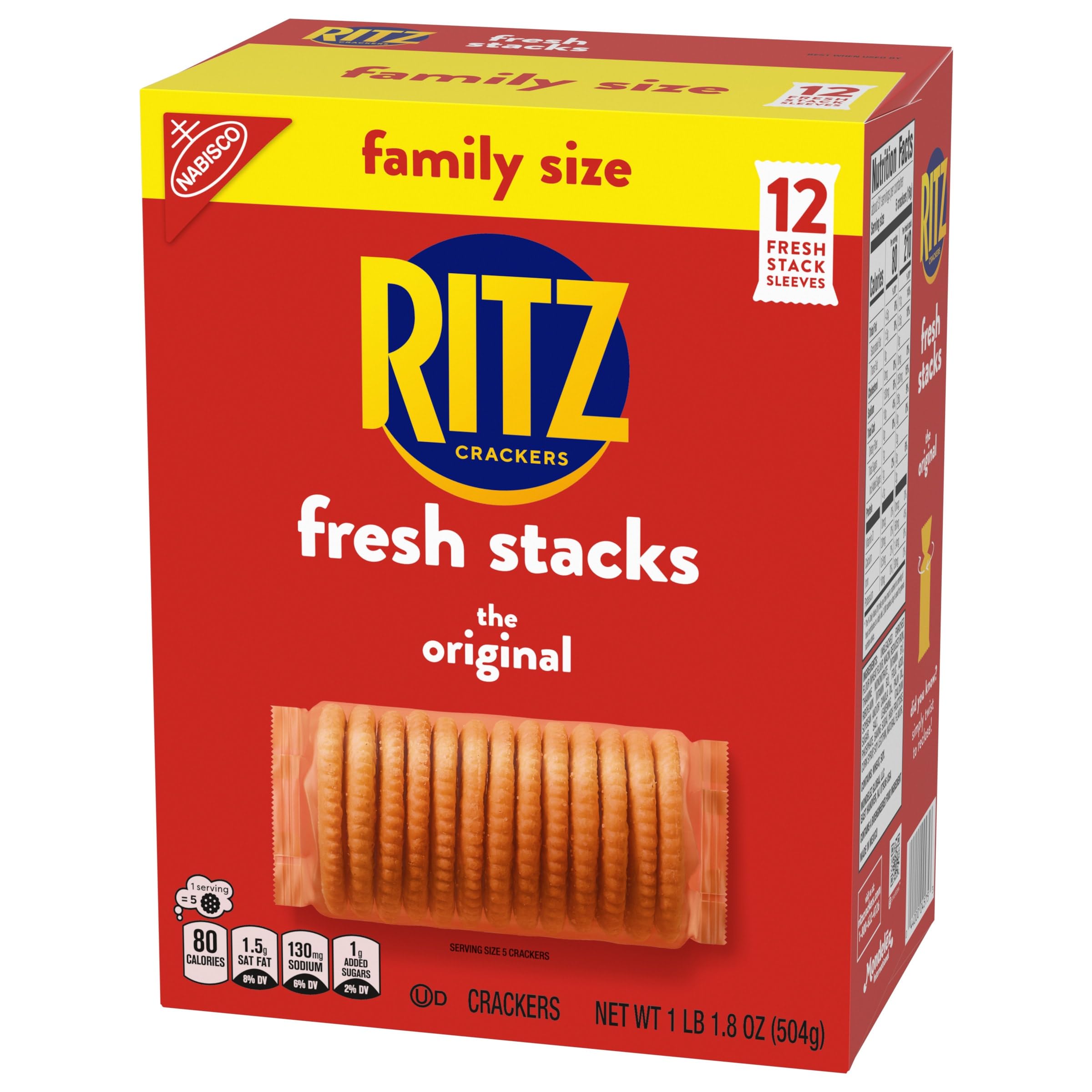 Fresh Stacks Original Crackers, Family Size, 17.8 oz