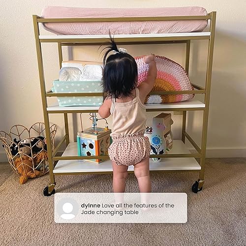 Miniatura 8 de Delta Children Cambiador de jadecarrito, melamina de ébanobronce