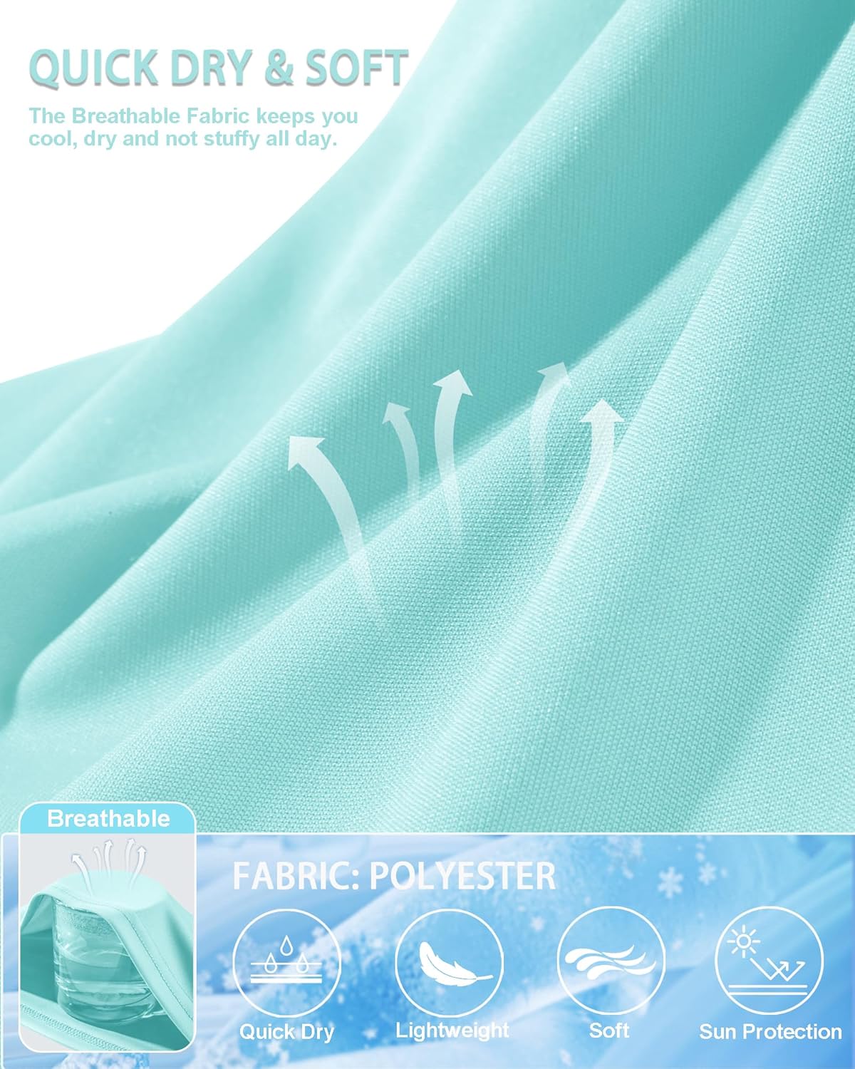 Women's Sun Shirts UPF 50+ Long Sleeve UV Protection Shirt Quick Dry Tops for Workout Hiking Running Rash Guard - Image 6