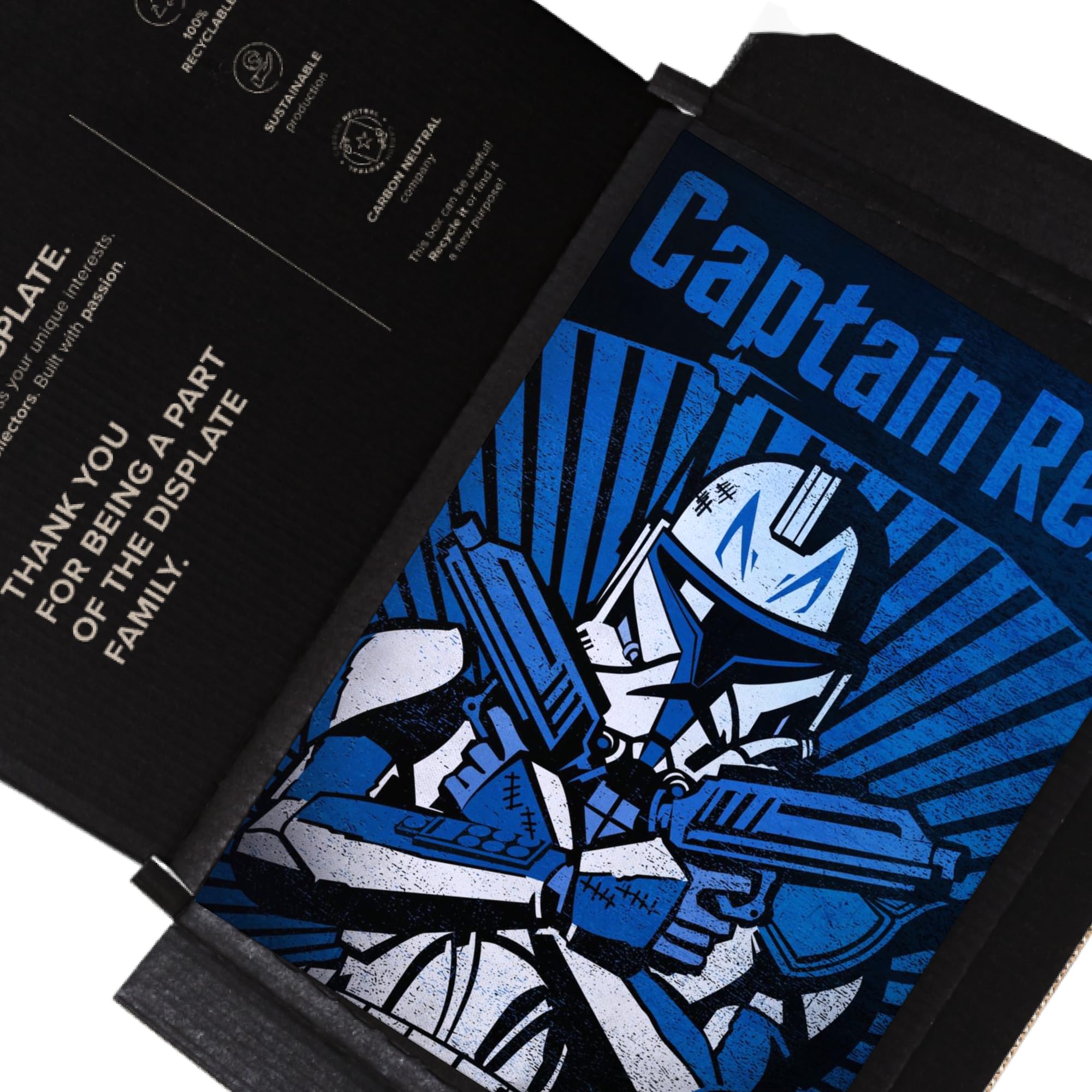Amazon.com: Displate Metal Poster Star Wars Captain Rex Clone Wars