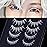 outopen White False Eyelashes Halloween White Eye lashes Extension Tools Anime Cosplay Makeup Natural Looking Masquerade Party Eyelashes (A05-White Manga Lashes 4 Pairs(Upper&Bottom))