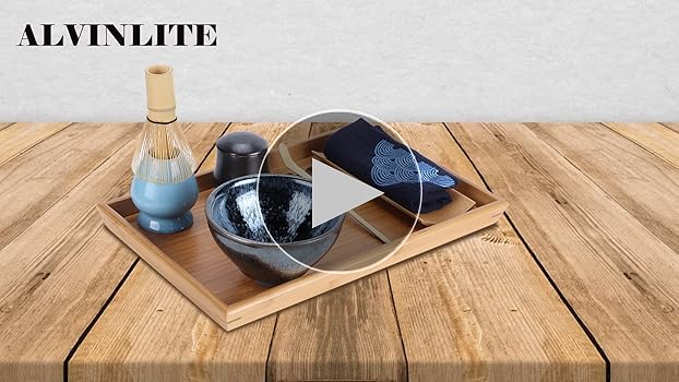 (値下げ)木製　折りたたみ式　お茶お摘まみ　スタンド Handmade Home Easy Clean Matcha Tea Set Tool Stand Kit Bowl