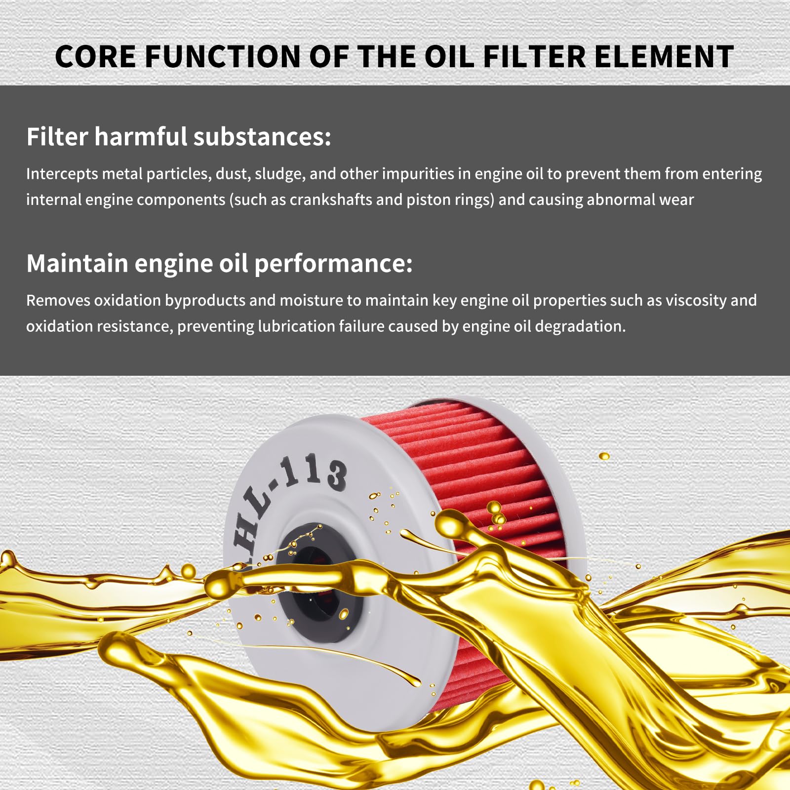 Amazon.com: AHL 113 Oil Filter 15412-HM5-010 15412-HM5-A10