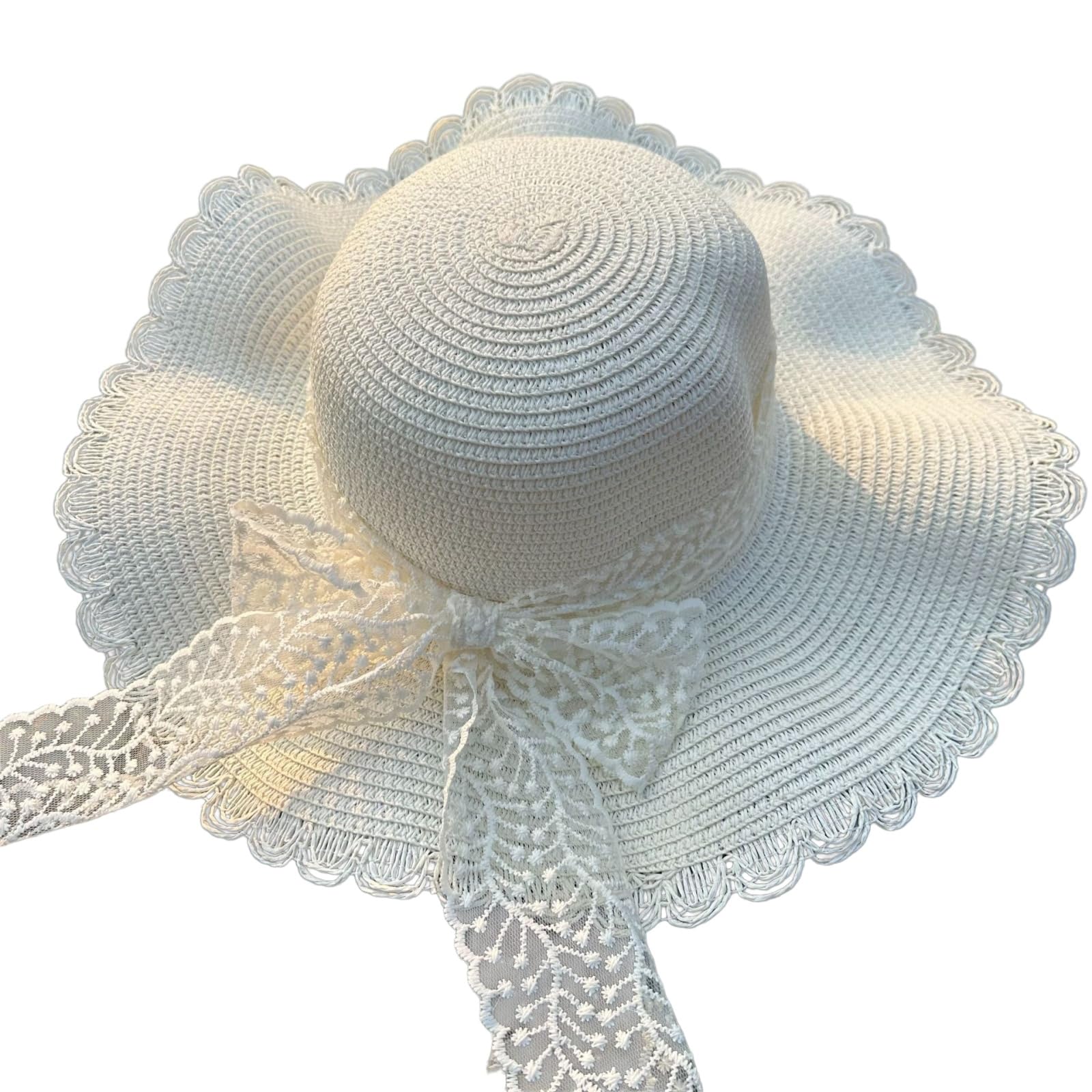 Cappellino da Baseball,Cappello Pescatore Elegante Bow Sun Cappello per Le Donne, Leggero di Vacanza Ampio Bordo Viaggi in Spiaggia E Usura Quotidiana-nz478-khaki