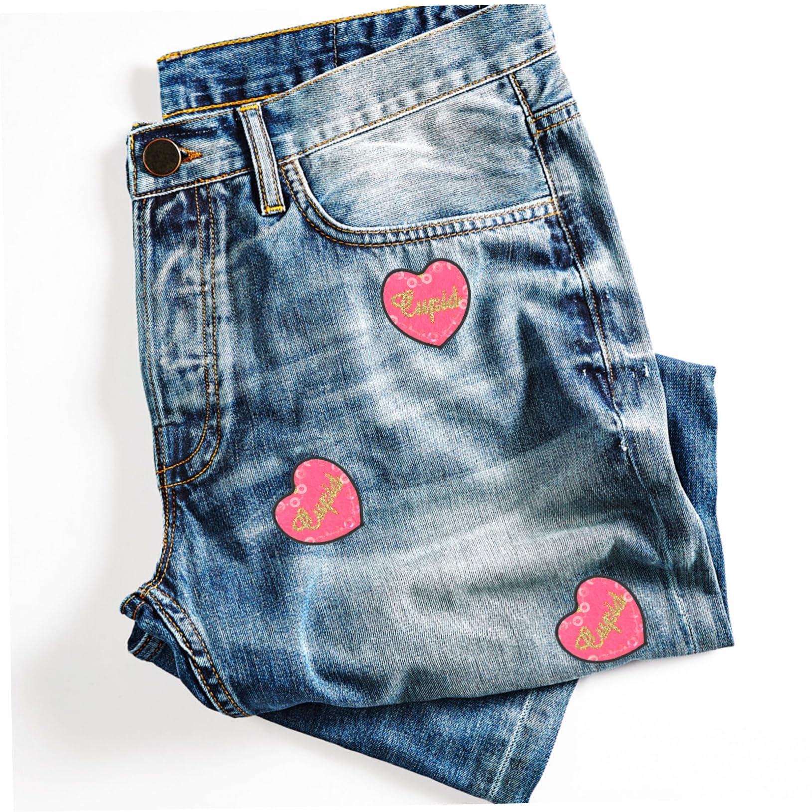 DOITOOL 80 Stck. Teiliges Bügelbild Weiße Blanko DIY Patches mit Stark Haftendem Hotmelt Rücken zum Aufbügeln Kleidung Jeans Taschen Vielseitig für Reparatur und Gestaltung