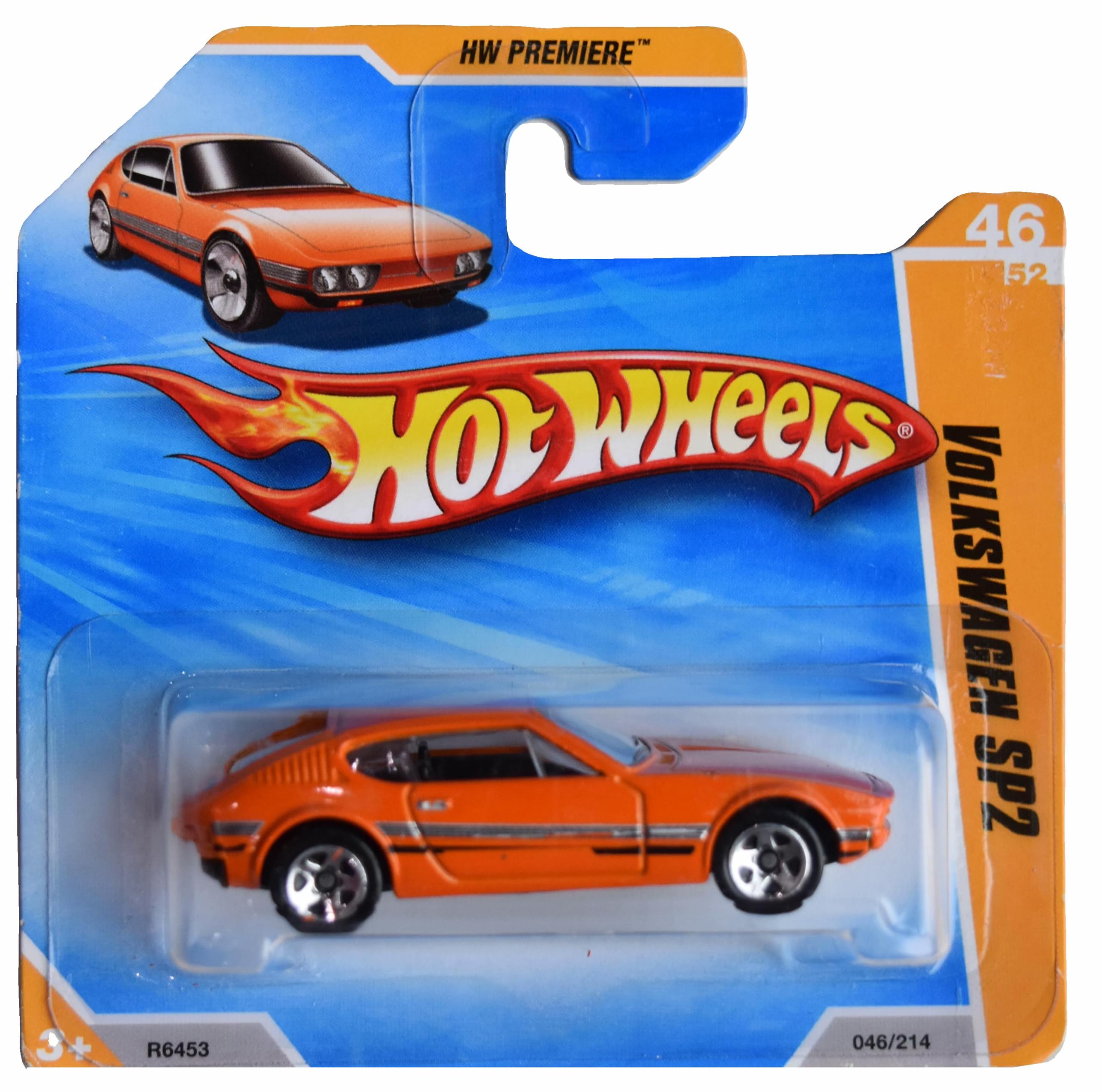 Hot Wheels Volkswagen SP2, HW Premiere 46/52 [Orange] 46/214 Short Card