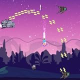 Collect power-ups and upgrade your starship
