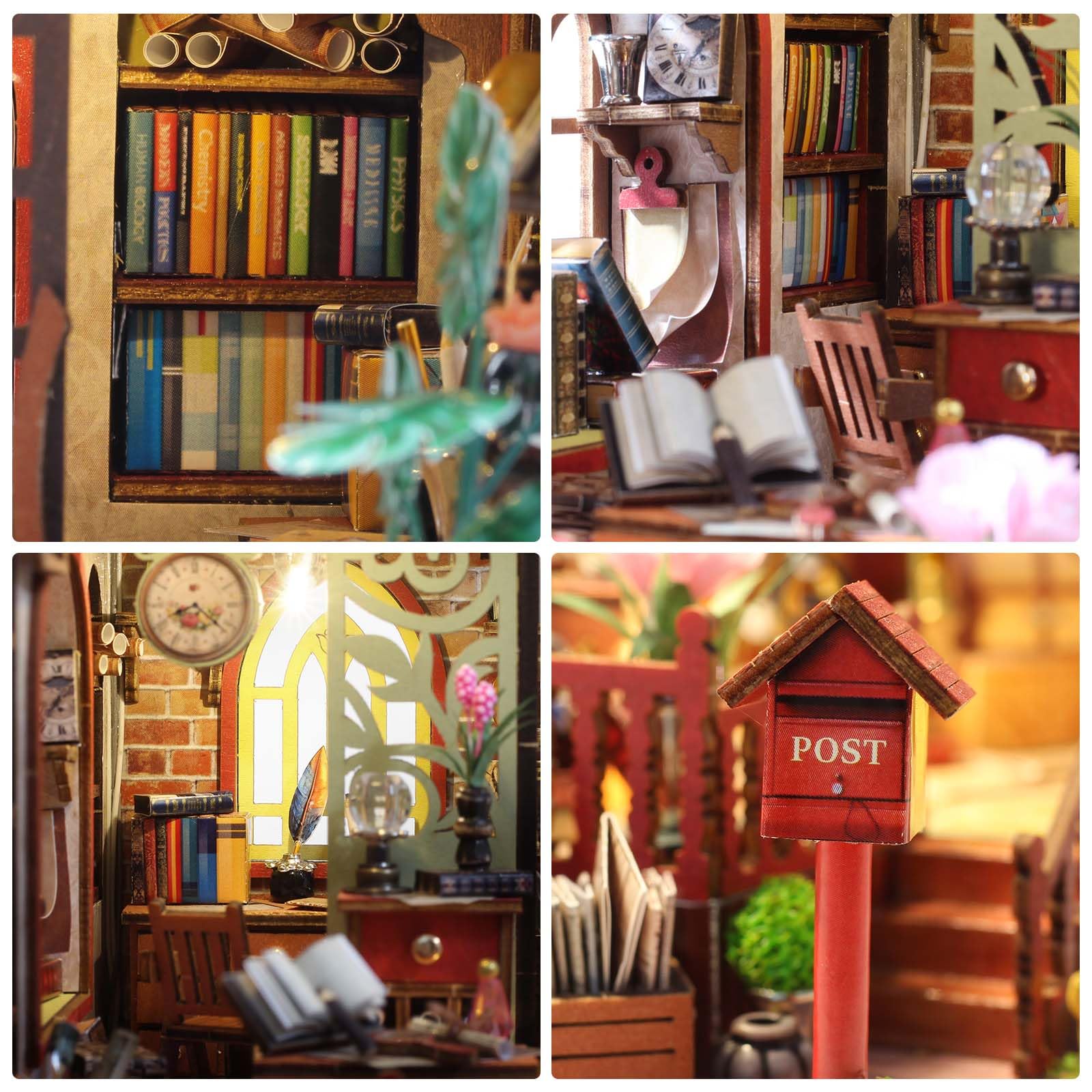 Foyucool Kit de Miniaturas para Adultos, Casa de Muñecas con Muebles, Kit DIY para Adultos, El Regalo Ideal para Navidad o cumpleaños, Sala de Clases — view 33