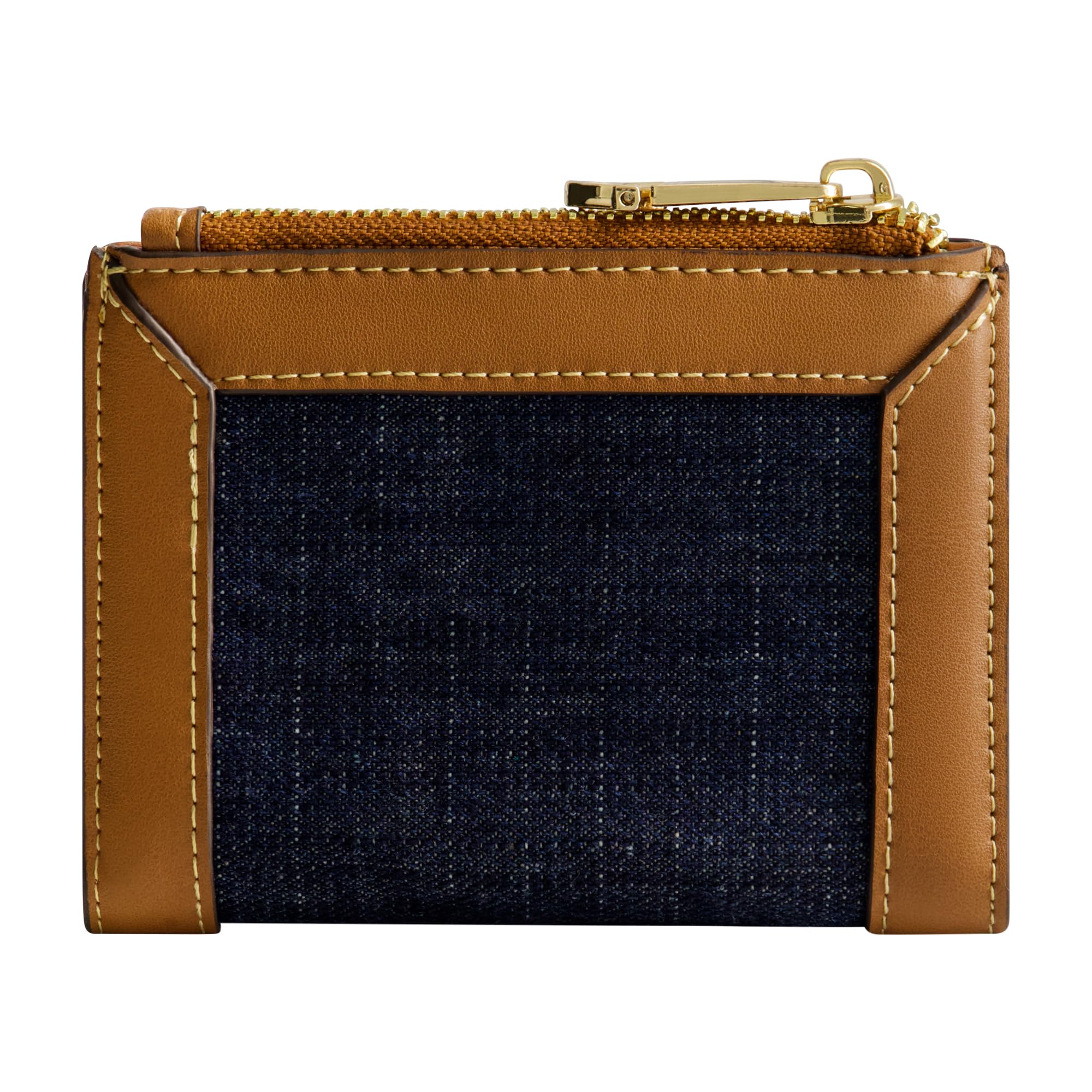 True Religion Damen Mini Wallet Buddha Patch Kleine Kompakte Clutch Geldbörse Dunkel Denim One Size, Dunkles Denim