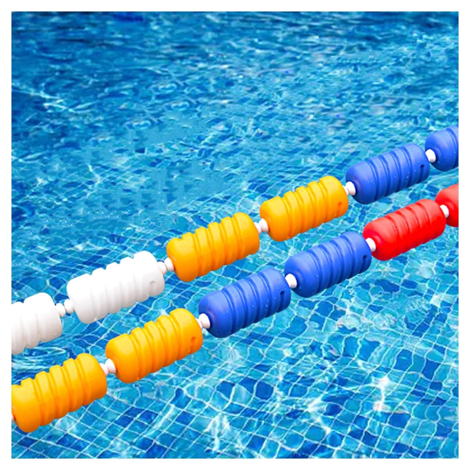 Corda di Sicurezza per Piscina, Corda di Sicurezza per Piscina Cordone per Piscina ad Alta visibilità Installazione Semplice Attrezzatura di Sicurezza Riutilizzabile La