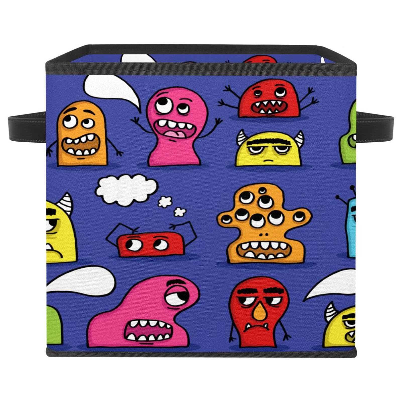 Organiseur en tissu têtes de monstres pour ranger les jouets