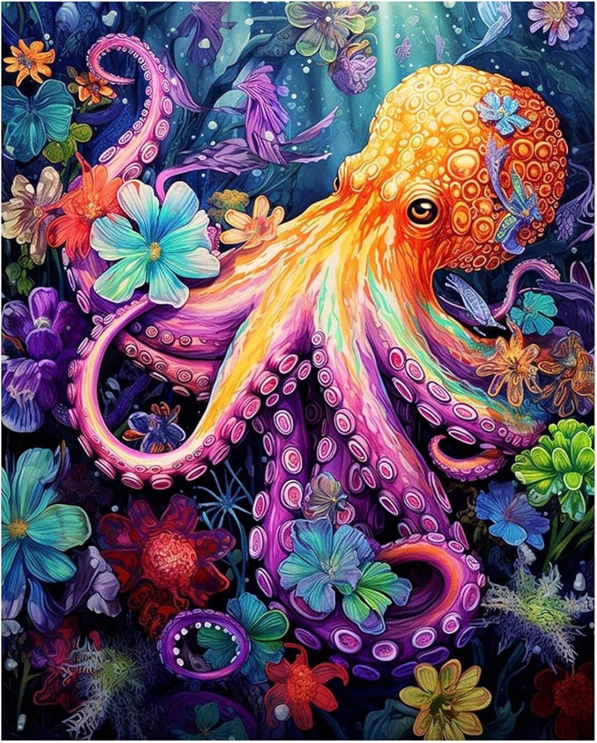 KTHOFCY 5D DIY Diamond Painting Kits for Adults Kids, Octopus Full Drill Embroidery Cross Stitch Crystal Rhinestone Paintings Pictures Arts Wall Decor Painting Dots Kits 15.7X11.8 in KTHOFCY 5D DIY Diamond Painting Kits for Adults Kids, Octopus Full Drill Embroidery Cross Stitch Crystal Rhinestone Paintings Pictures Arts Wall Decor Painting Dots Kits 15.7X11.8 in