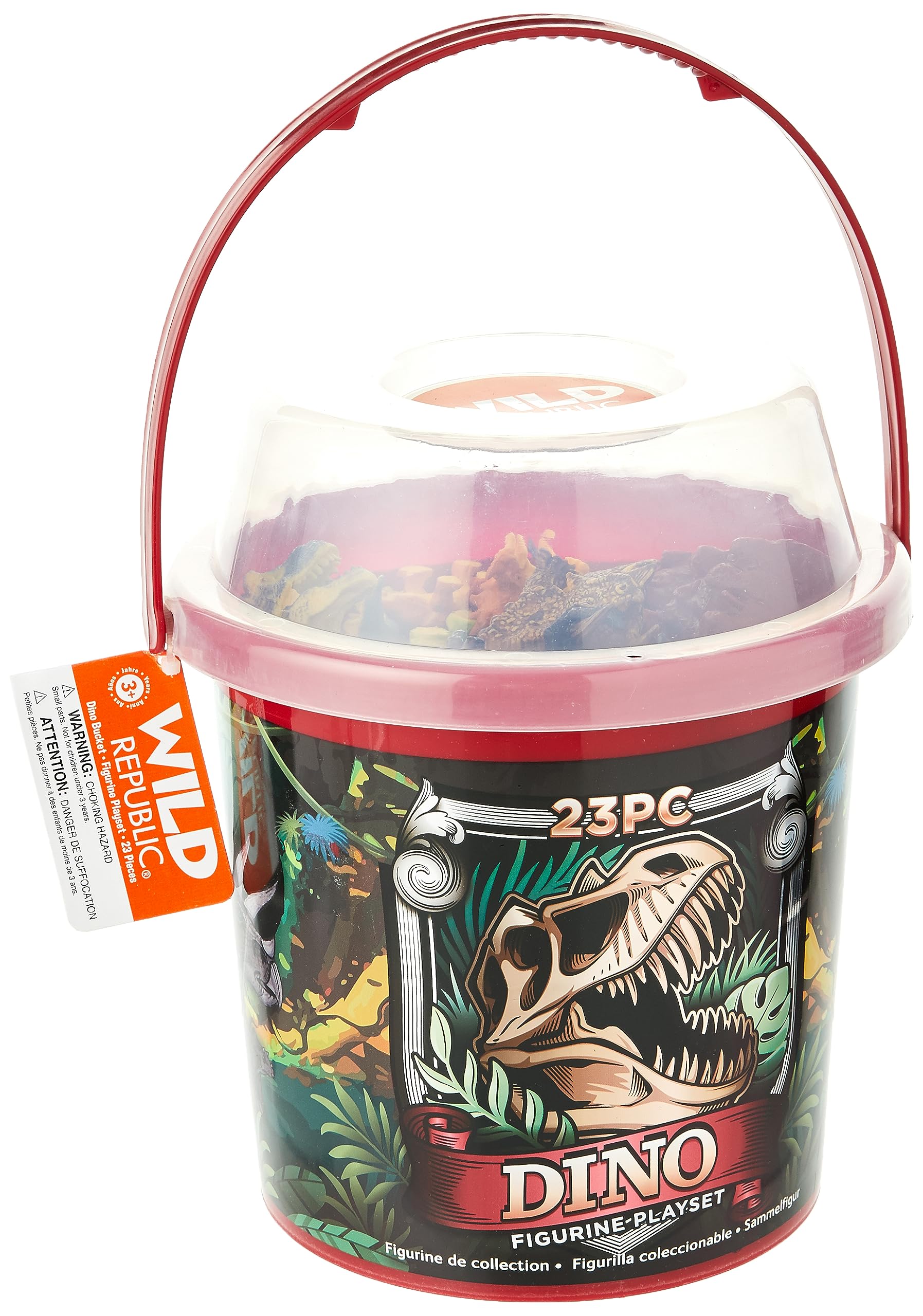 コレクションシリーズドウイロテナガ Amazon.com: Wild Republic Dinosaur Bucket, Dinosaur Animal